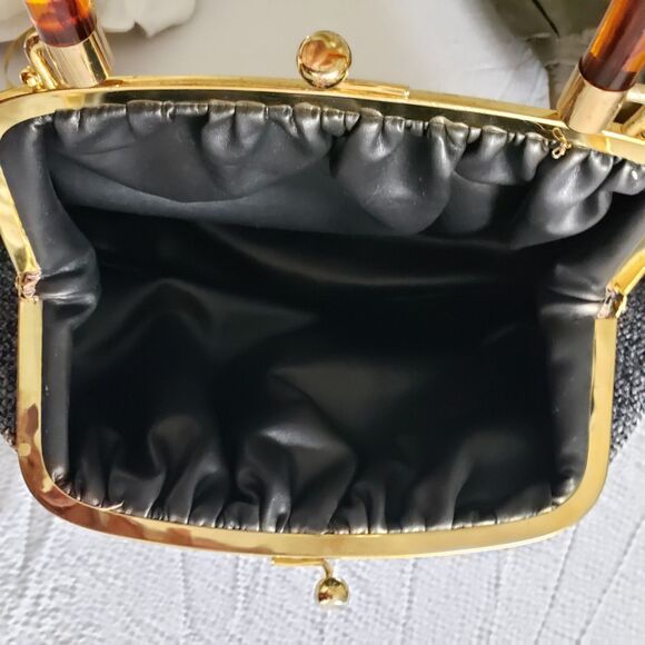 Tweed Top 1960s Vintage Purse - Picture 2 of 8